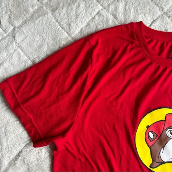 Buc-ees | Red Logo Short Sleeve Tee Shirt | Size Large - Picture 3 of 8